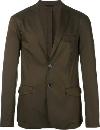 Emporio Armani Heren, Jassen, Bruin, Maat: 2XL Leer