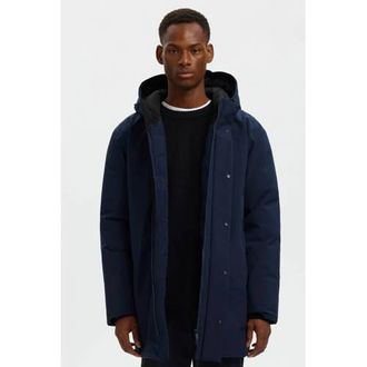 Selected parka donkerblauw