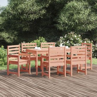 vidaXL Vidaxl - Juego De Comedor Para Jard&iacute;n 7 Pzas Madera Maciza Abeto Douglas
