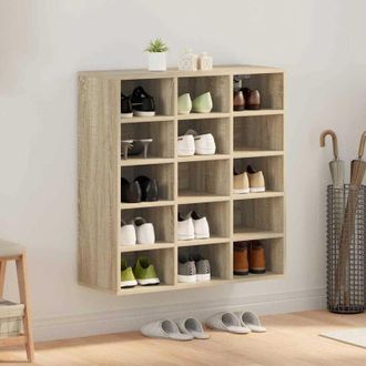 vidaXL Armario Para Zapatos Roble Sonoma 77.5 X 30 X 83.5 Cm Vidaxl