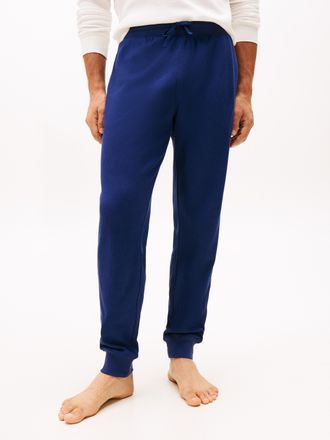 Tommy Hilfiger Jogginghose WAFFLE PANT, Herren, Gr. L (52), N-Gr, blau (preppy navy), Jersey, Obermaterial: 100% Baumwolle, TOMMY HILFIGER UNDERWEAR, unifarben, norm