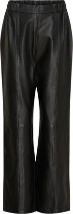 BTF-CPH Btfcph - Cropped Stretch Leggings - Dames - Broeken - Zwart - Maat: S Leer