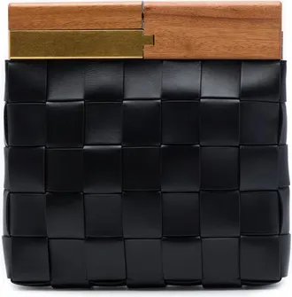 Bottega Veneta Pre-owned Bottega Veneta Lambskin Maxi Intrecciato The Snap Clutch Ladies VD09VZY4RYHG2ARP