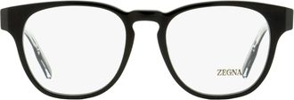 Ermenegildo Zegna EZ5261 Keyhole Square Eyeglasses - Black