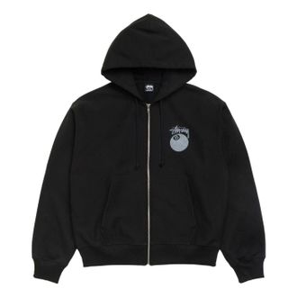 St&uuml;ssy 8 Ball Zip Hoodie Black 1975103-BLAC