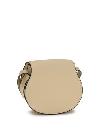 Chlo&eacute; Womens Shoulder Bag Small Marcie Leather Petal Beige Calf (bos Taurus)