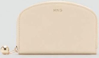 Mango Portafoglio medio mini perline giallo pastello - Donna - Taglia unica - MANGO