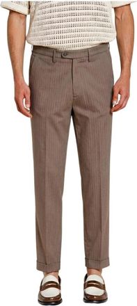 Mason's Boston Chino Broek - Heren - Straight fit broeken - Bruin - L - Katoen - Broeken