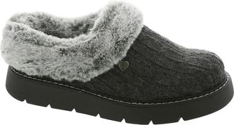 Skechers Womens Keepsakes Lite-Warm Greetings Slipper, Charcoal, 6 UK