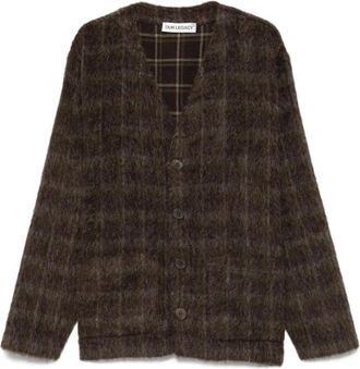 Our Legacy Cardigan a quadri - Marrone