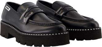 Carel Womens Marion Flat Shoes - Carel Leather Black Calfskin Flat-Shoes