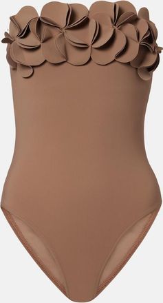 Karla Colletto Ba&ntilde;ador Tess con apliques florales