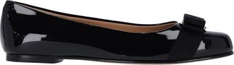 Ferragamo Slip-On Ballerina Flats with Bow Accent