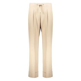 Herno Lightweight Elegant Versatile and Comfortable Trousers - female - Herno - Cropped Trousers - Beige - M - Trousers