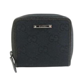 Gucci Pre-owned Wallets, unisex, Black, Size: ONE SIZE Pre-owned Vintage Canvas Wallet