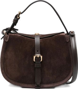Etro Small Buckle-fastening Suede Shoulder Bag
