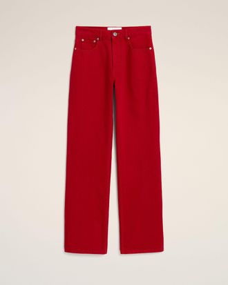 Ami Red large-fit cotton jeans Red - 25 - for Women