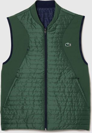 Lacoste Mens Lacoste Lightweight Reversible Padded Vest in Green