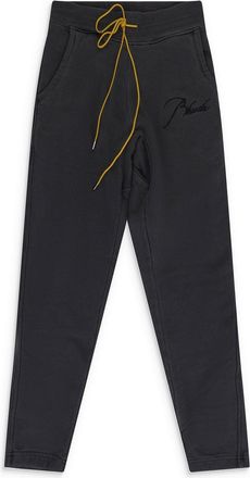 Rhude Black Script Logo Sweatpants