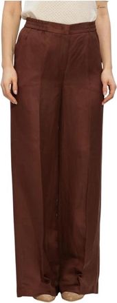 Beaumont Amsterdam Girona Pants - Dames - Wijde Broeken - Bruin - S - Broeken