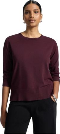 Elena Miro Truien & Vesten, Dames, Rood, S, M052Z1 Pullover