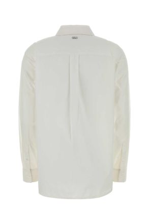 Michael Kors Womens White Cotton Shirt Organic Camicie