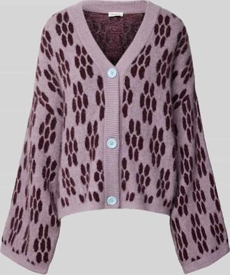 American Vintage American Vintage Strickjacke mit Knopfleiste Modell VITOW in Bordeaux, Gr&ouml;&szlig;e XS/S