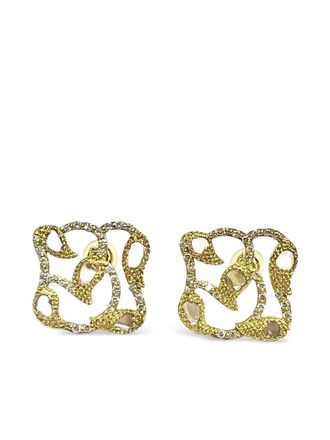 Coomi 20K yellow gold diamond Vitality Stud earrings