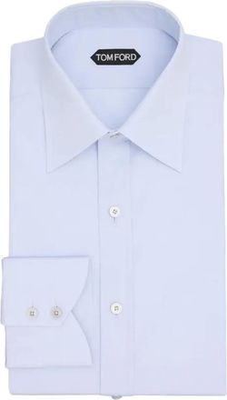 Tom Ford long-sleeve cotton shirt - Blue
