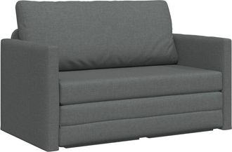 vidaXL Sofa Bed Dark grey 124 x 71 x 78 cm Fabric Vidaxl