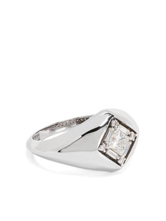 Suzanne Kalan Anello in oro bianco 18kt con diamanti - Argento