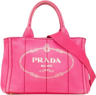 Prada Pre-owned Prada Small Canvas Canapa Logo Satchel 8S609MQKD15986F9