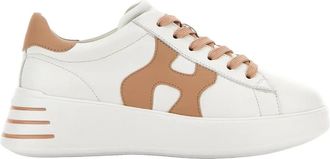 Hogan Rebel H564 H - Dames - Sneakers - Beige - 37 1/2 EU - Leer - Schoenen
