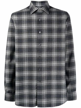 Xacus Camicia a quadri - Grigio
