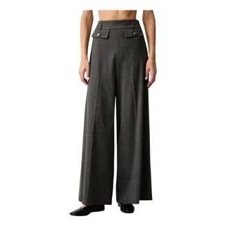 Gaud&igrave; Wijde broek - Dames - Broeken - Grijs - Maat: M