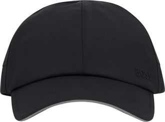 HUGO BOSS Baseballpet met reli&euml;flogo - Heren - Petten - Zwart - ONE Size - Katoen - Accessoires