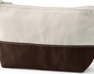 Lands End Zipper Canvas Pouch in Natural/brown Root at Nordstrom
