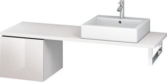 Duravit Consola Baja L-cube 420x477x400mm Alto Brillo Albaricoque Perla