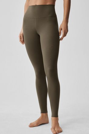 Alo Softsculpt High-Waist Legging in Olive Tree Green, Size: Medium