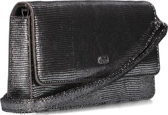 Mexx Tassen, Dames, Zwart, ONE Size, Wol, Zilveren Crossbody Tas Rhea