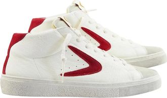 Valsport Schoenen, Heren, Wit, 45 EU, Wit Rood Regular Mid Sneakers