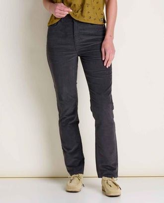 Toad & Co Womens Coaster Cord Slim Pant in Soot at Nordstrom, Size 12