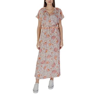 b.young Byilami Long 20813220 - Dames - Maxi kleedjes - Veelkleurig - M - Katoen - Kleedjes