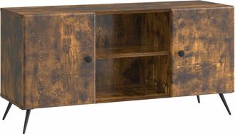 vidaXL Mueble De Tv 102 X 34,5 X 50 Cm Roble Ahumado Vidaxl