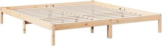 vidaXL Letto Extra Lungo Senza Materasso 200x220 Cm In Legno Di Pino - Vidaxl