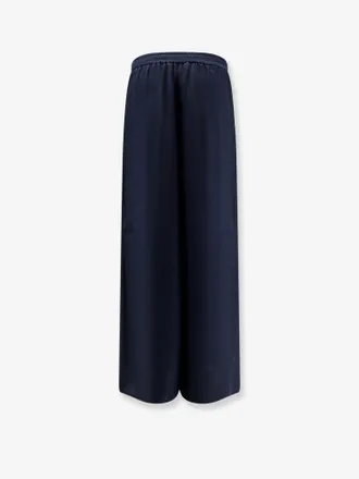 Max Mara Womens Trousers Mxmvolonta Blue Silk