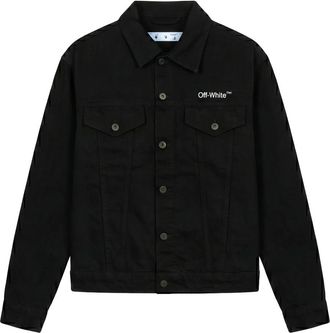 Off-white Denim Jacket - Heren - Spijkerjassen - Zwart - XS - Denim - Jassen