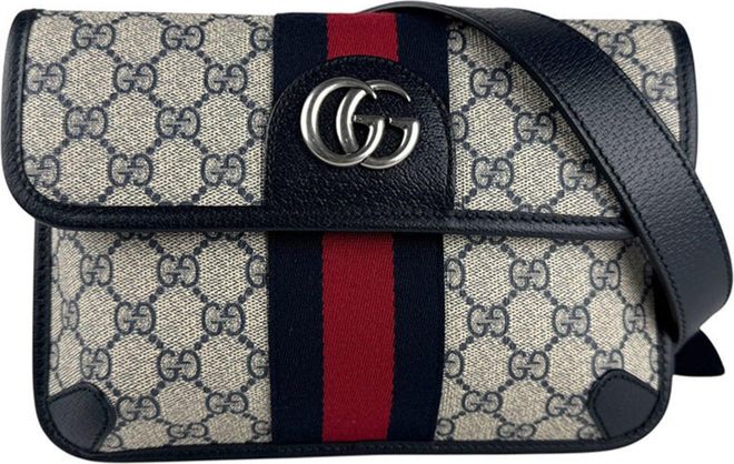 Navy Gg Supreme Fanny Pack (Pre-Owned)