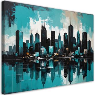 Feeby Impresi&oacute;n De Imagen, Edificios Modernos Ciudad Turquesa, 120x80