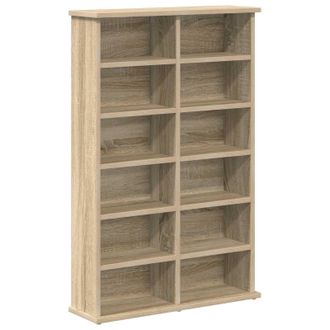 vidaXL Cabinet Para Cds Roble Sonoma 60 X 17 X 92 Cm Vidaxl